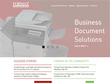 Tablet Screenshot of formaxdirect.com